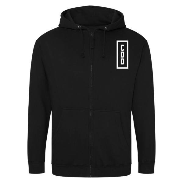 CDD Zipped Hoodie (Black)